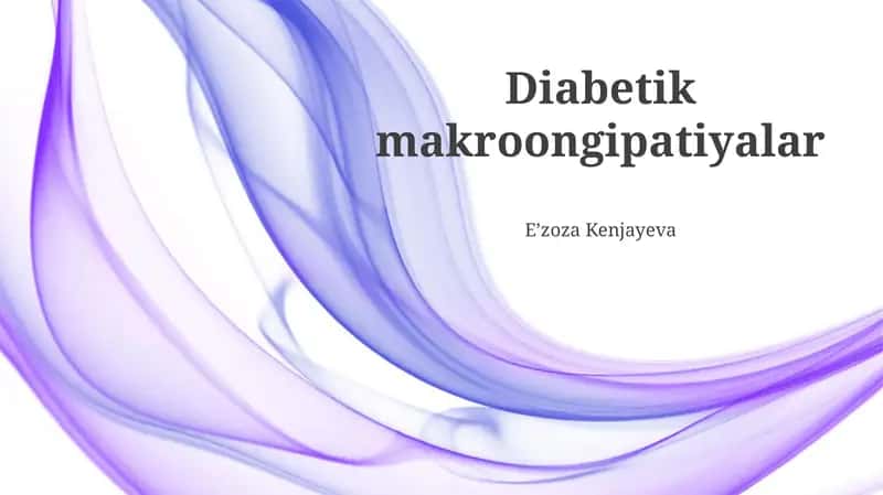 Diabetik Makroangiopatiyalar 1