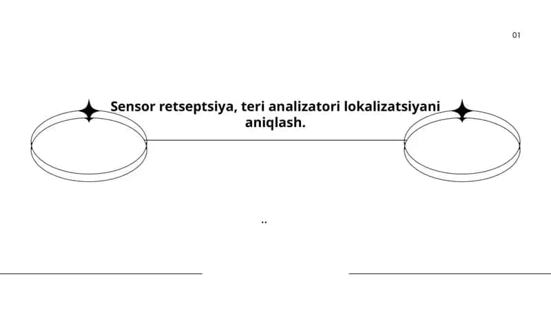 Sensor retseptsiya, teri analizatori lokalizatsiyani aniqlash 1