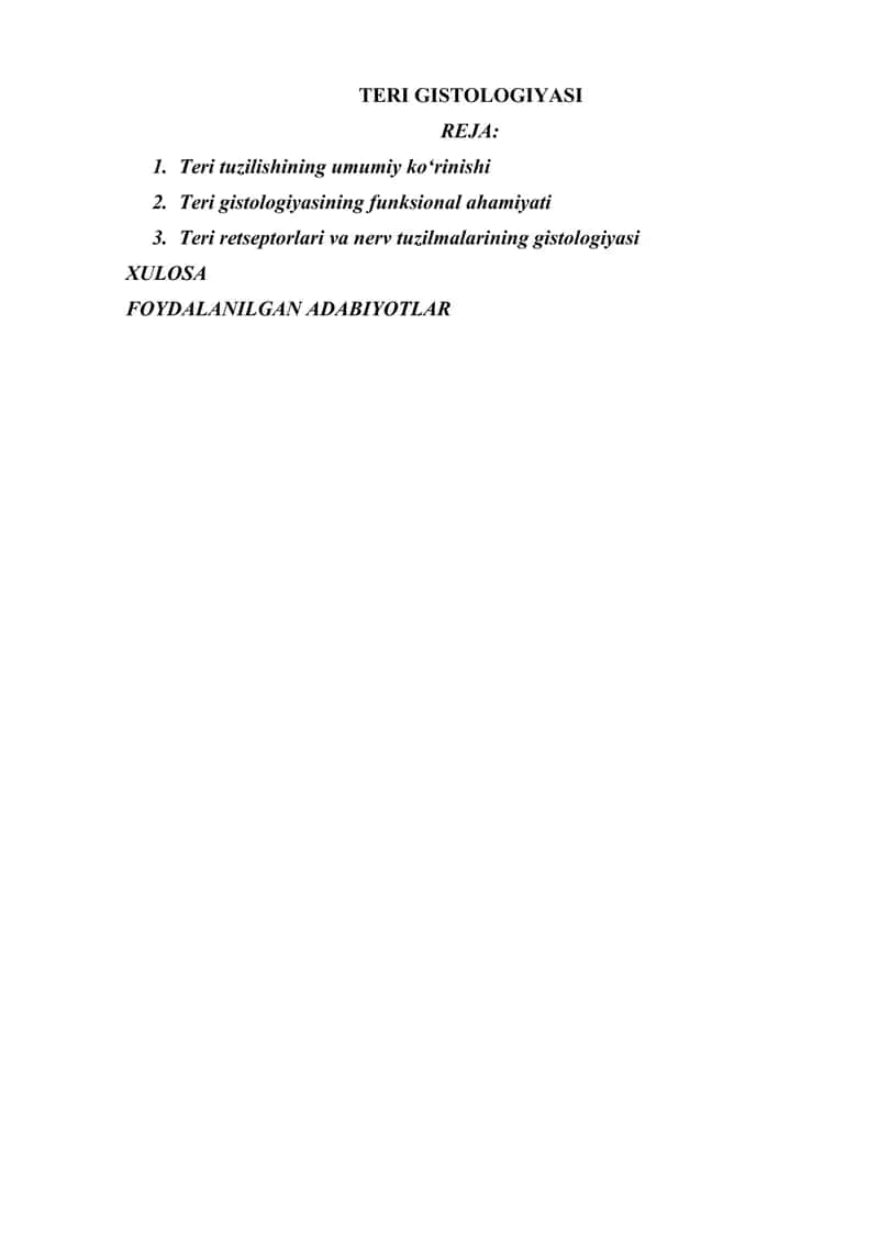 TERI GISTOLOGIYASI 1