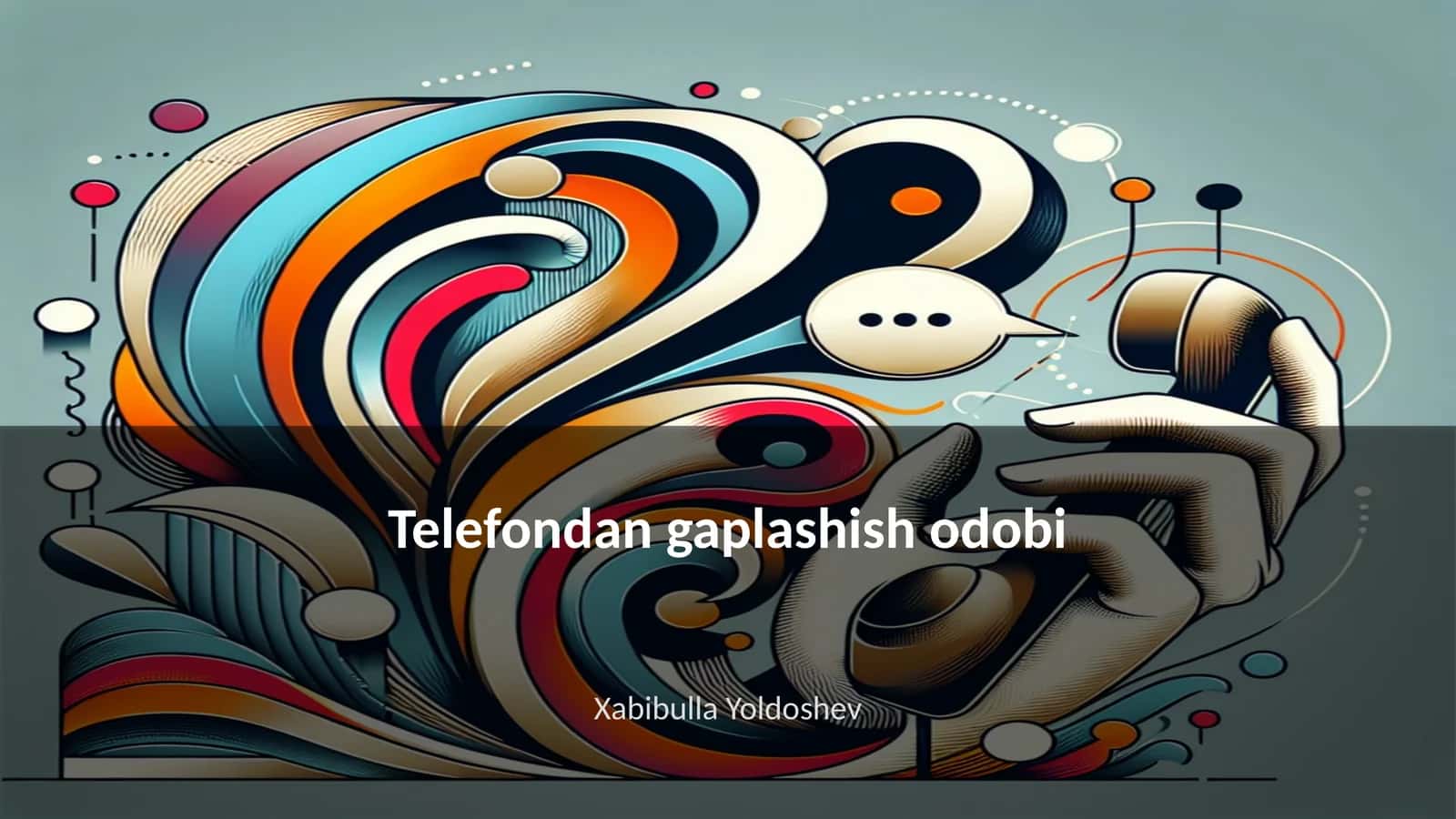 Telefondan gaplashish odobi 1