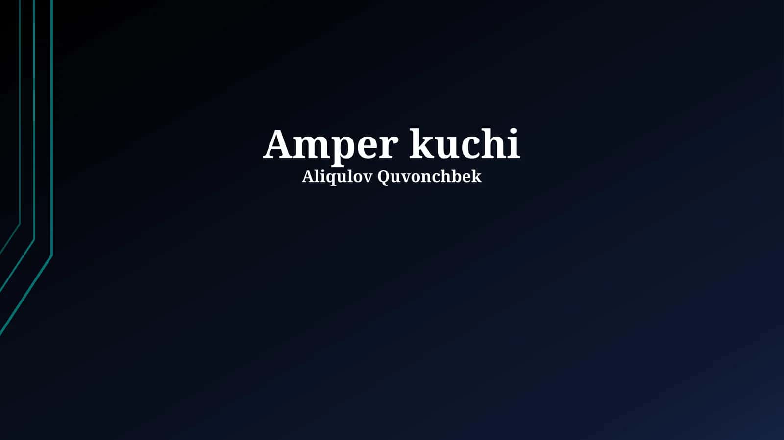 Amper kuchi 1