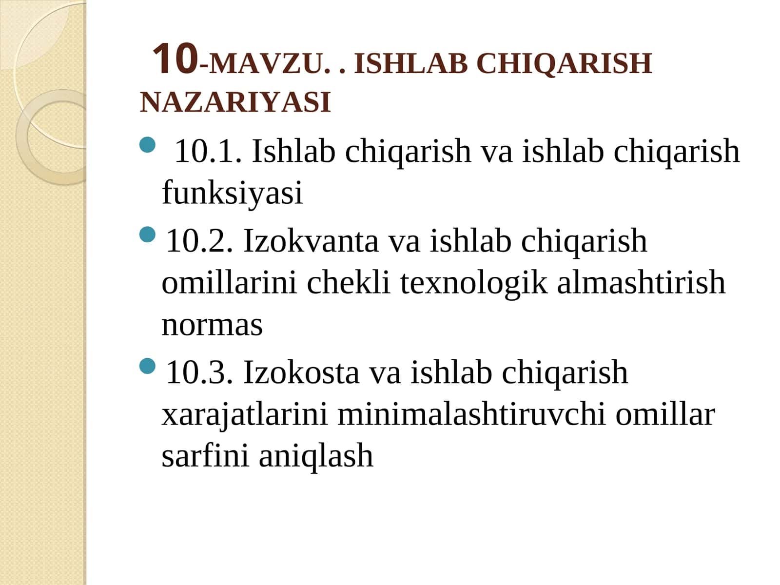 ISHLAB CHIQARISH NAZARIYASI 1