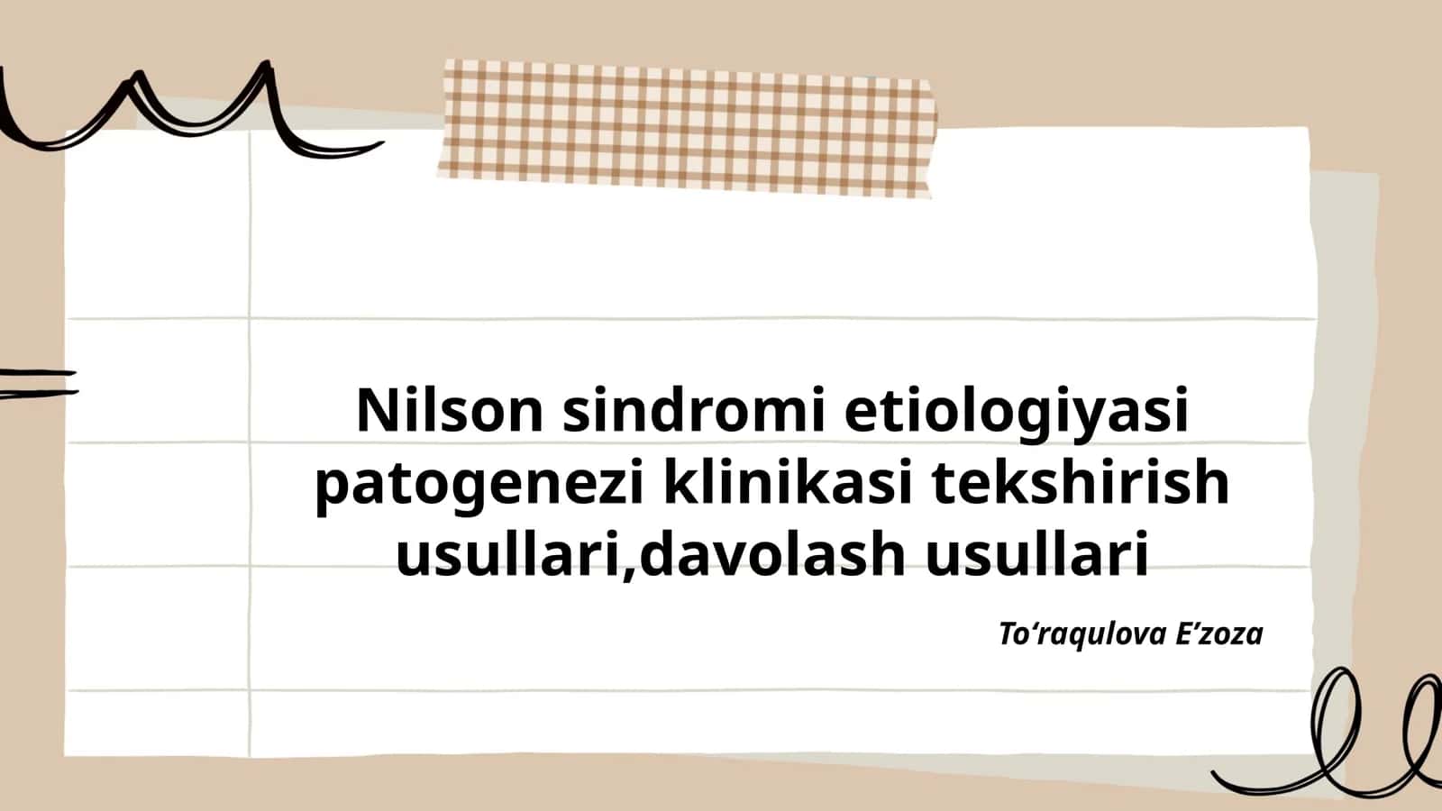 Nilson sindromi 1