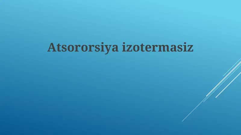 Atsororsiyaizotermasiz 1