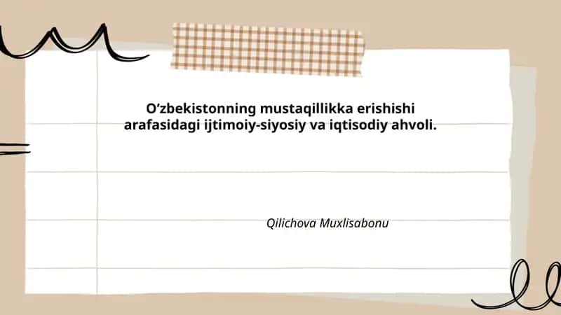 Qilichova Muxlisabonu 1