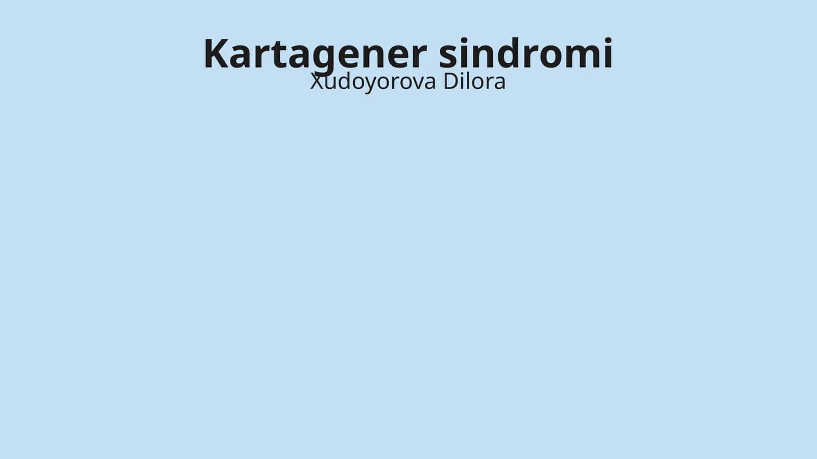 Kartagener sindromi 1