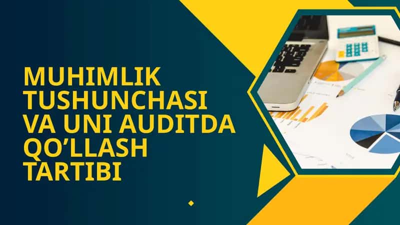 MUHIMLIK TUSHUNCHASI VA UNI AUDITDA QO’LLASH TARTIBI REJALAR 1