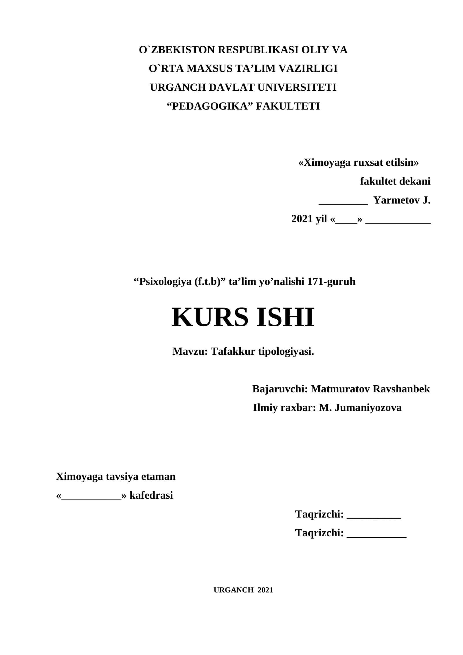 Tafakkur tipologiyasi 1
