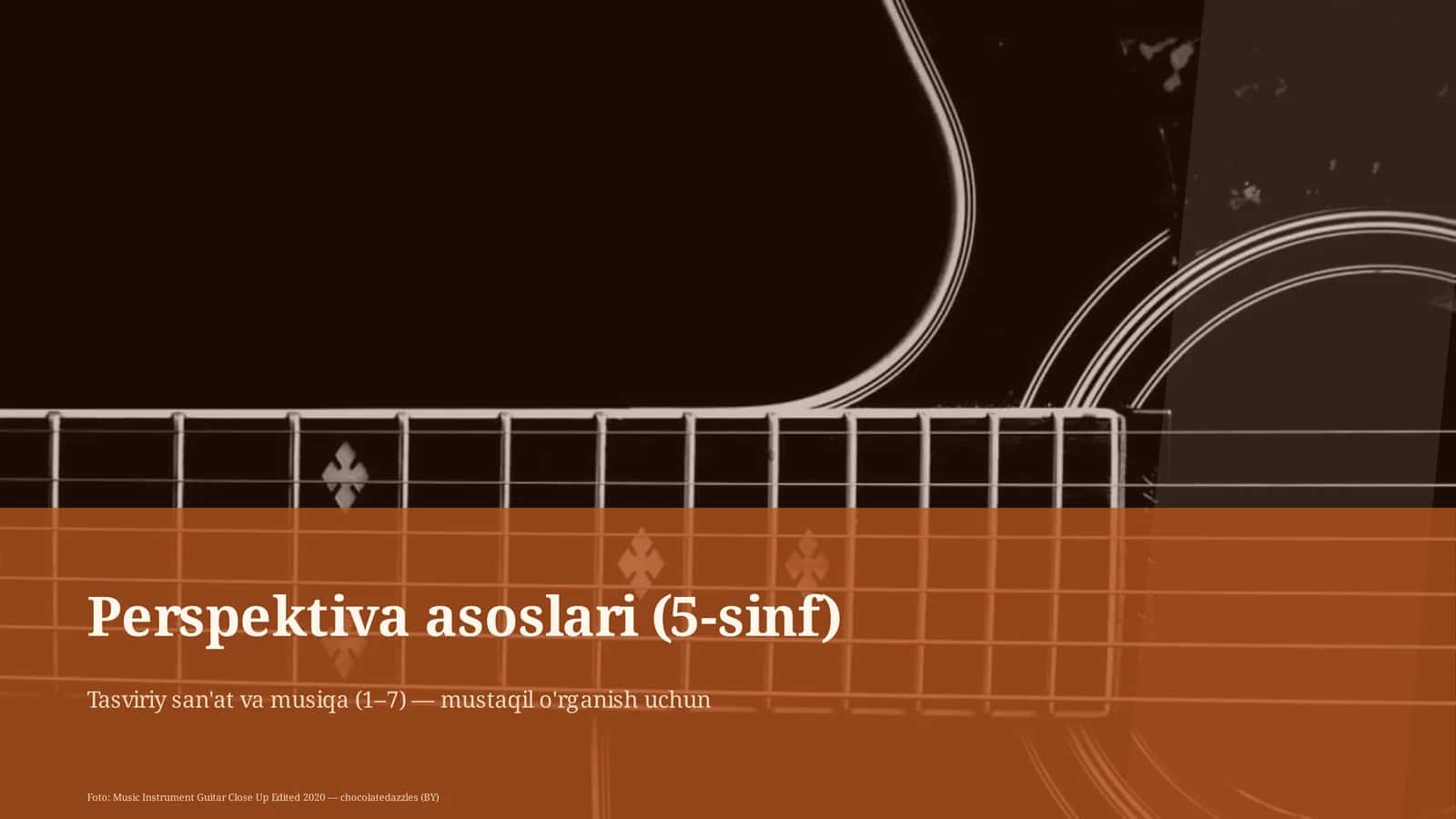 Perspektiva asoslari (5-sinf) 1