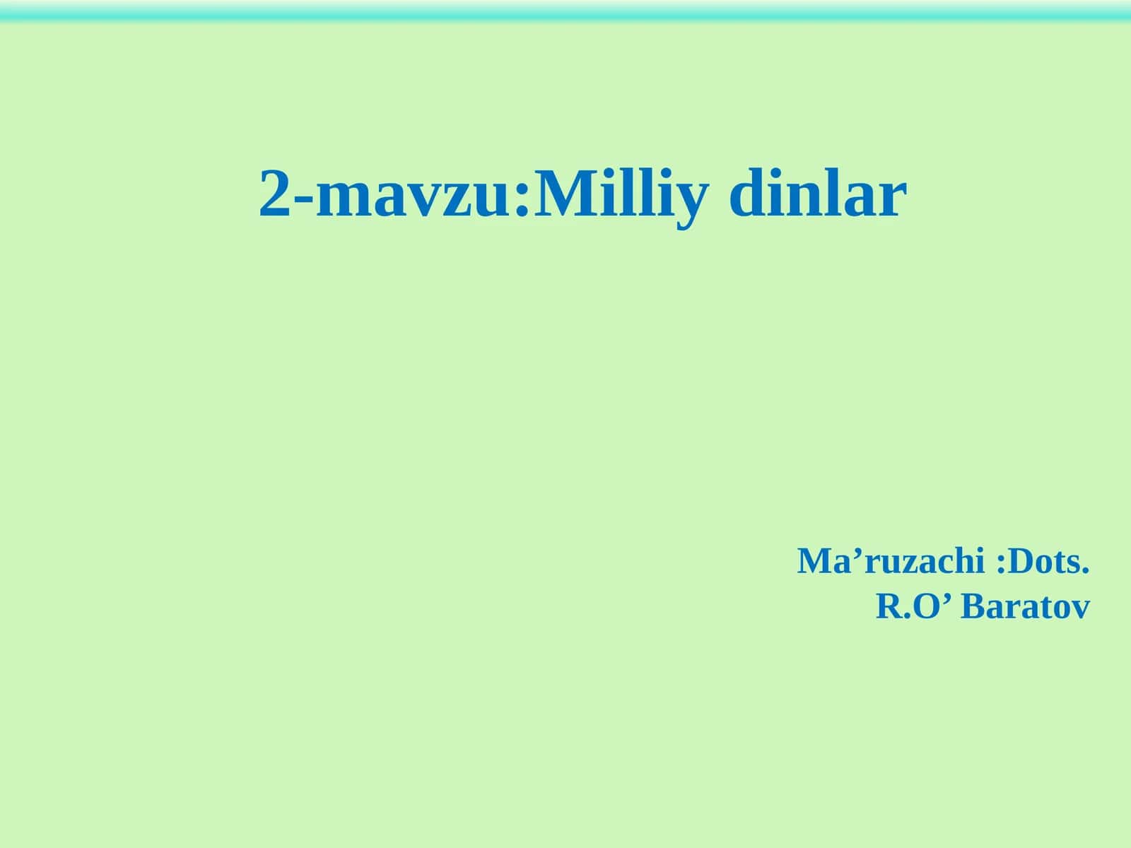Milliydinlar 1