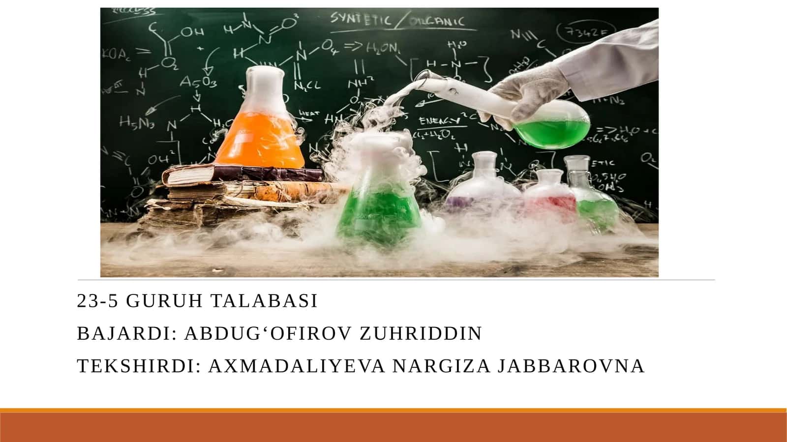 Biologik obyektlar tarkibidagi analohida usullar 1
