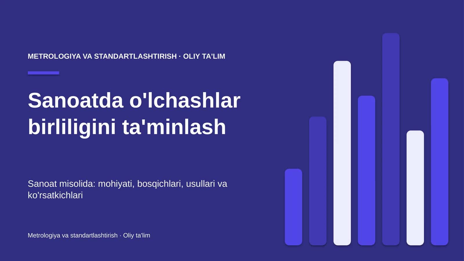 sanoatda o'lchashlar birliligini ta'minlash 7624 1