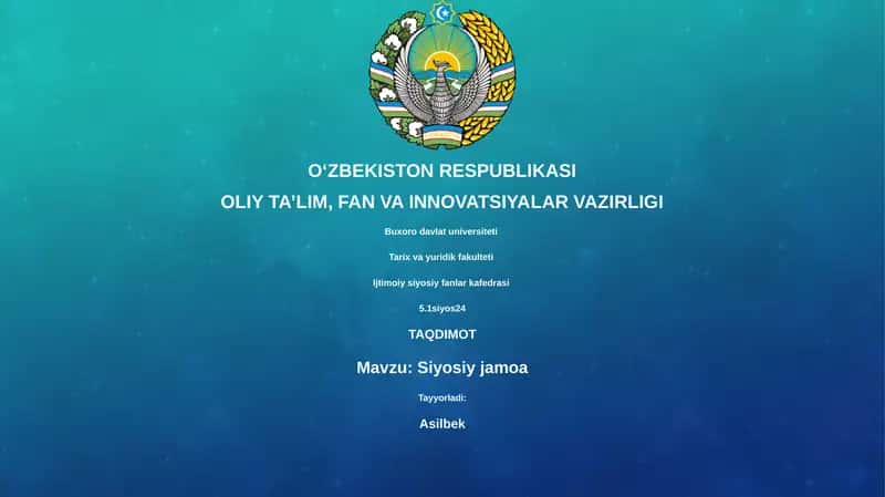 Siyosiy jamoa 1
