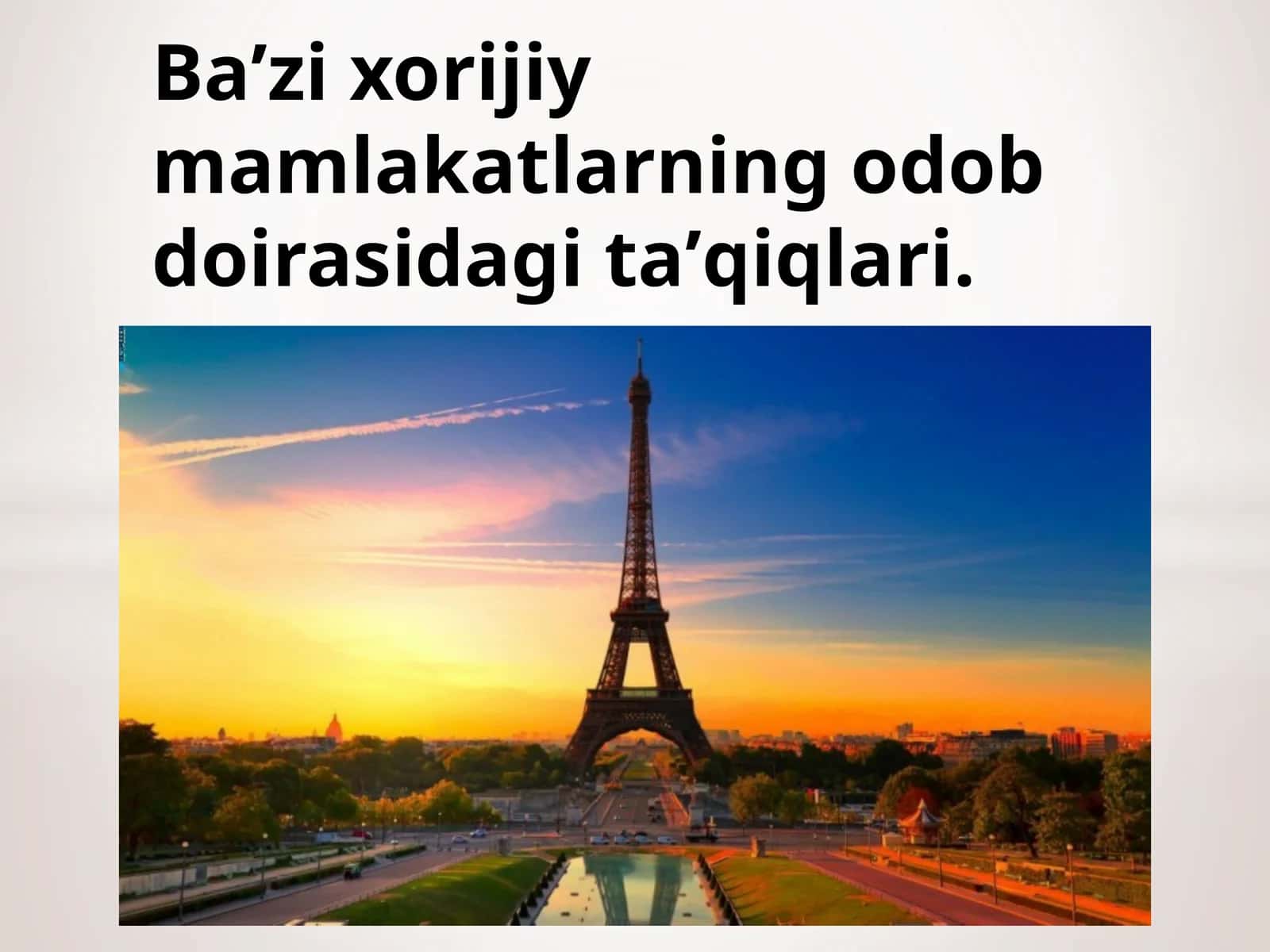 Ba’zixorijiy mamlakatlarining odobdoirasidagi ta’qiqlari 1
