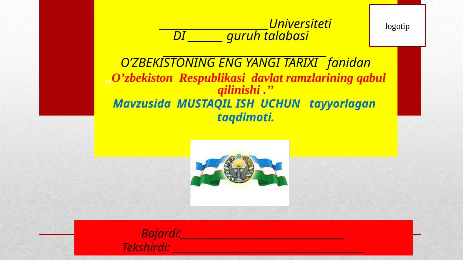 O’zbekiston Respublikasi Davlat Ramzlari 1
