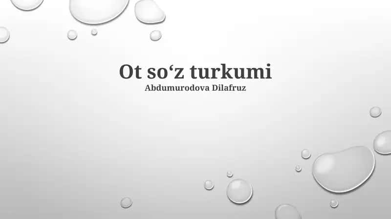 Otkir so'zlar 1