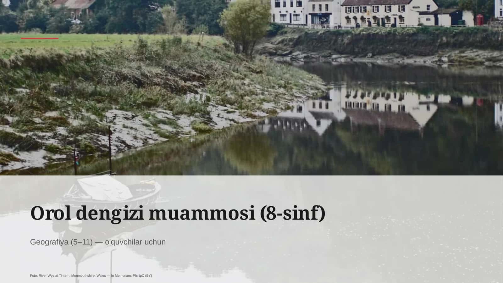 Orol dengizi muammosi (8-sinf) 1