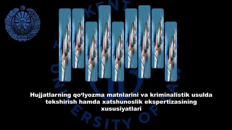 Hujjatlarni kriminalistik texnik tekshirish 1