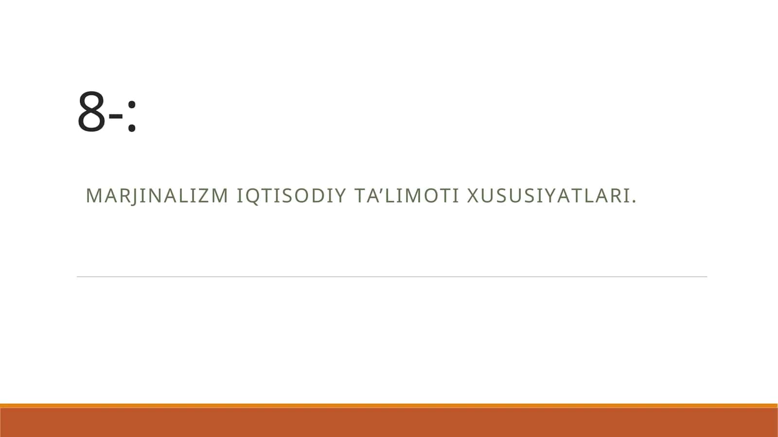 MАRJINАLIZM IQTISODIY TА’LIMOTI XUSUSIYАTLАRI 1