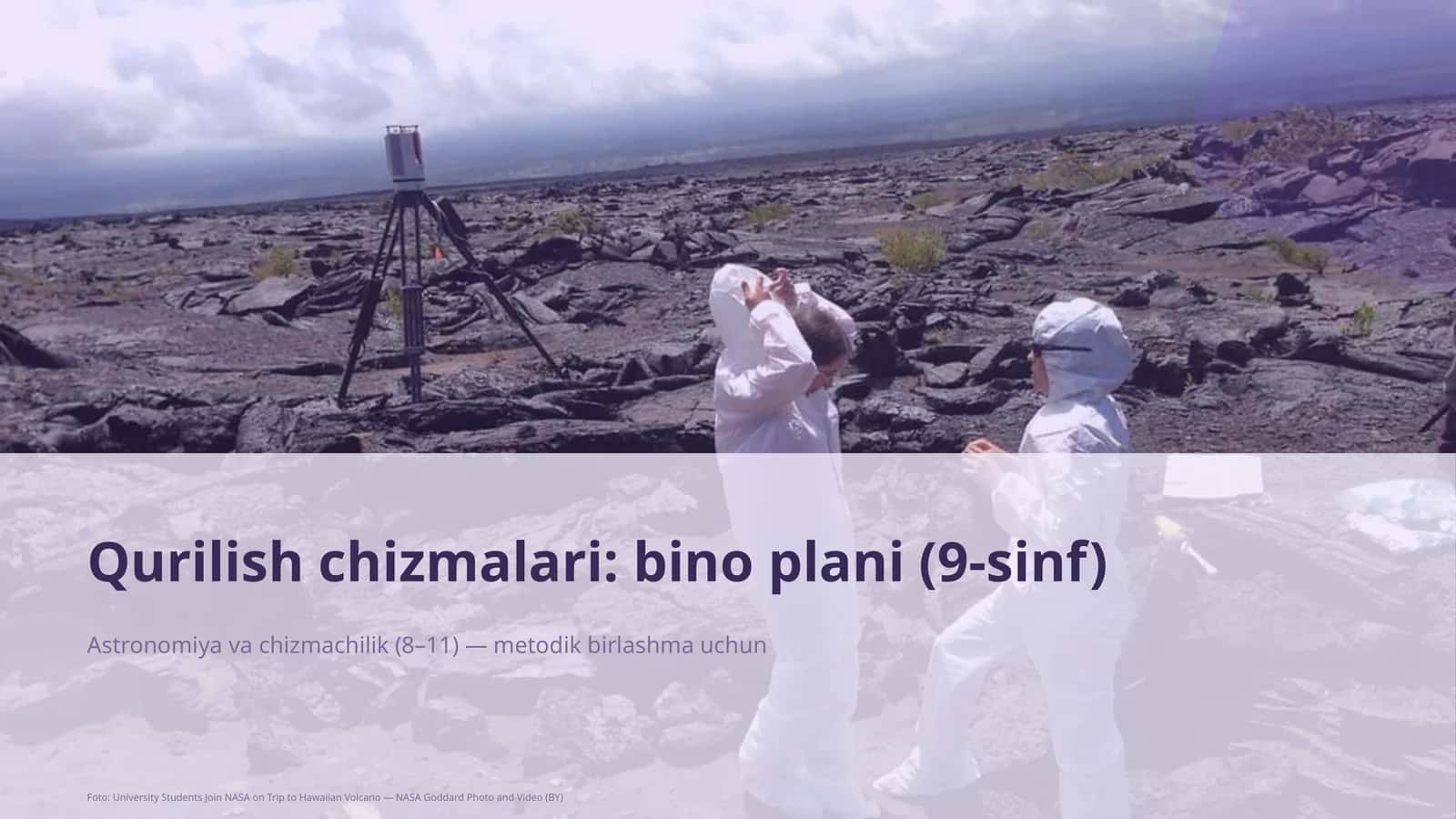 Qurilish chizmalari: bino plani (9-sinf) 1