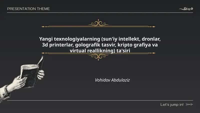 Yangi texnologiyalarning ta'siri 1