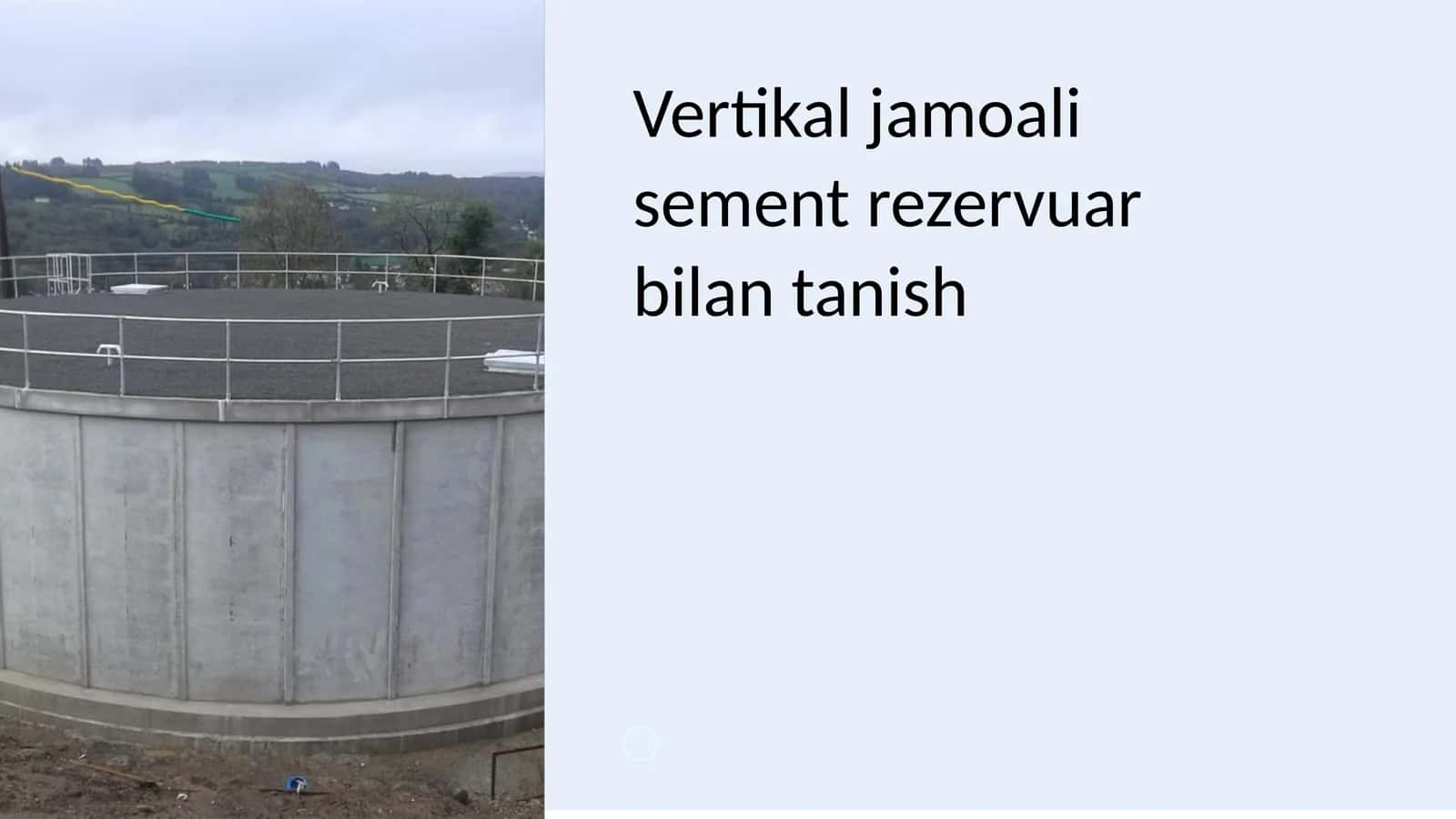 Vertikal jamoali sement rezervuar bilan tanish 1