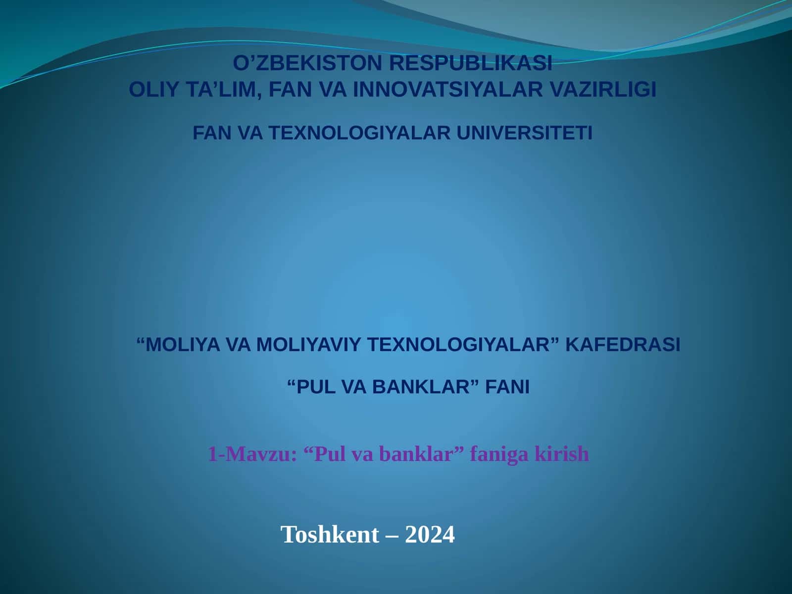 “Pulvabanklar”fanigakirish 1
