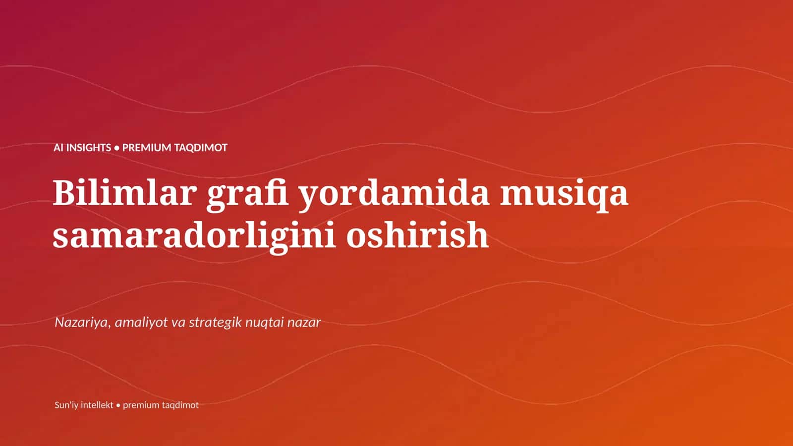 AI INSIGHTS • PREMIUM TAQDIMOT 1
