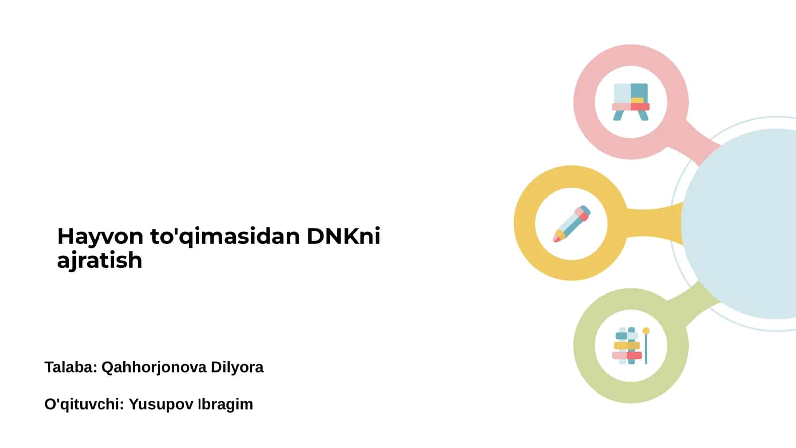 Hayvon to'qimasidan DNKni ajratish 1