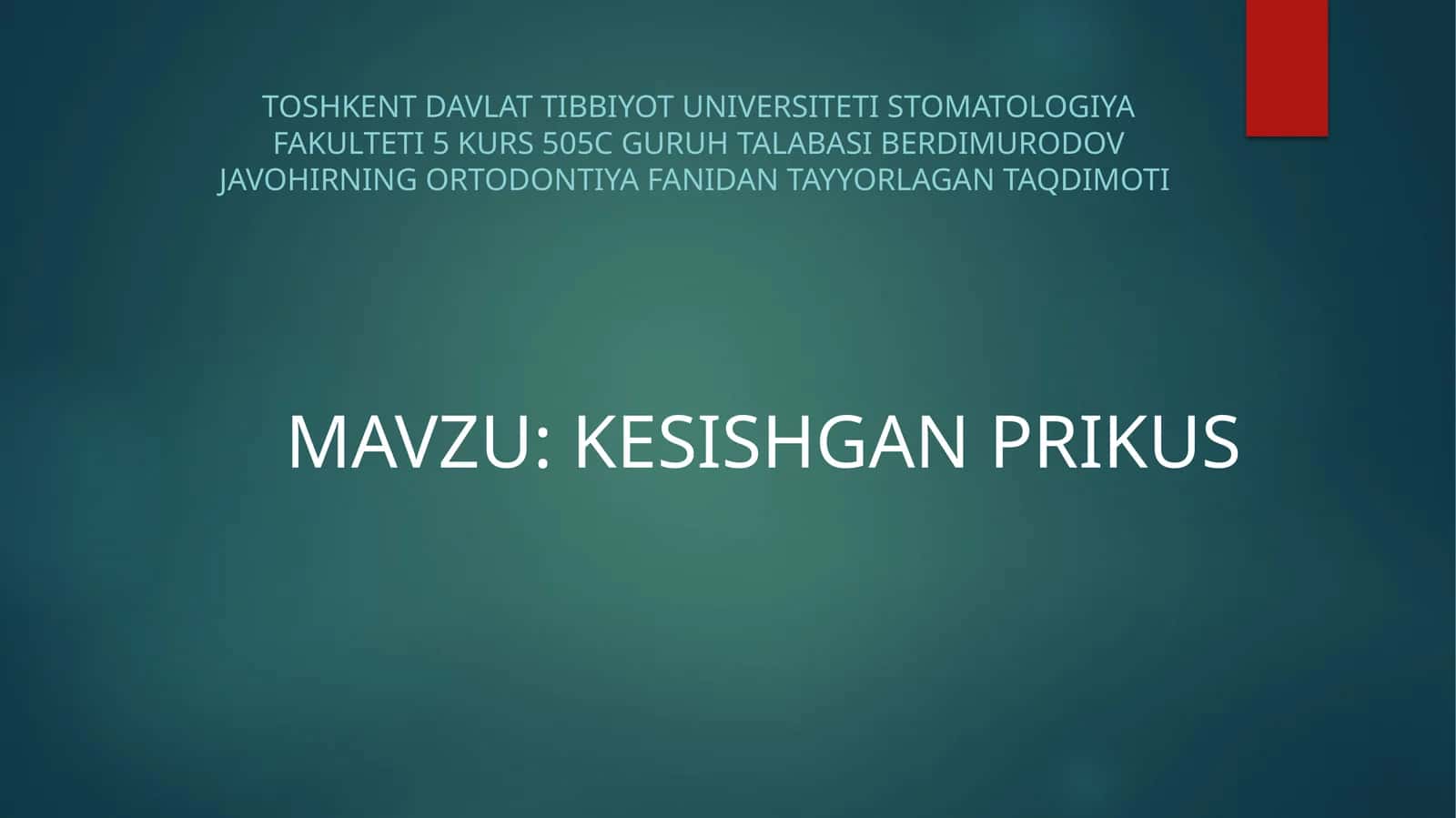 KESISHGAN PRIKUS 1