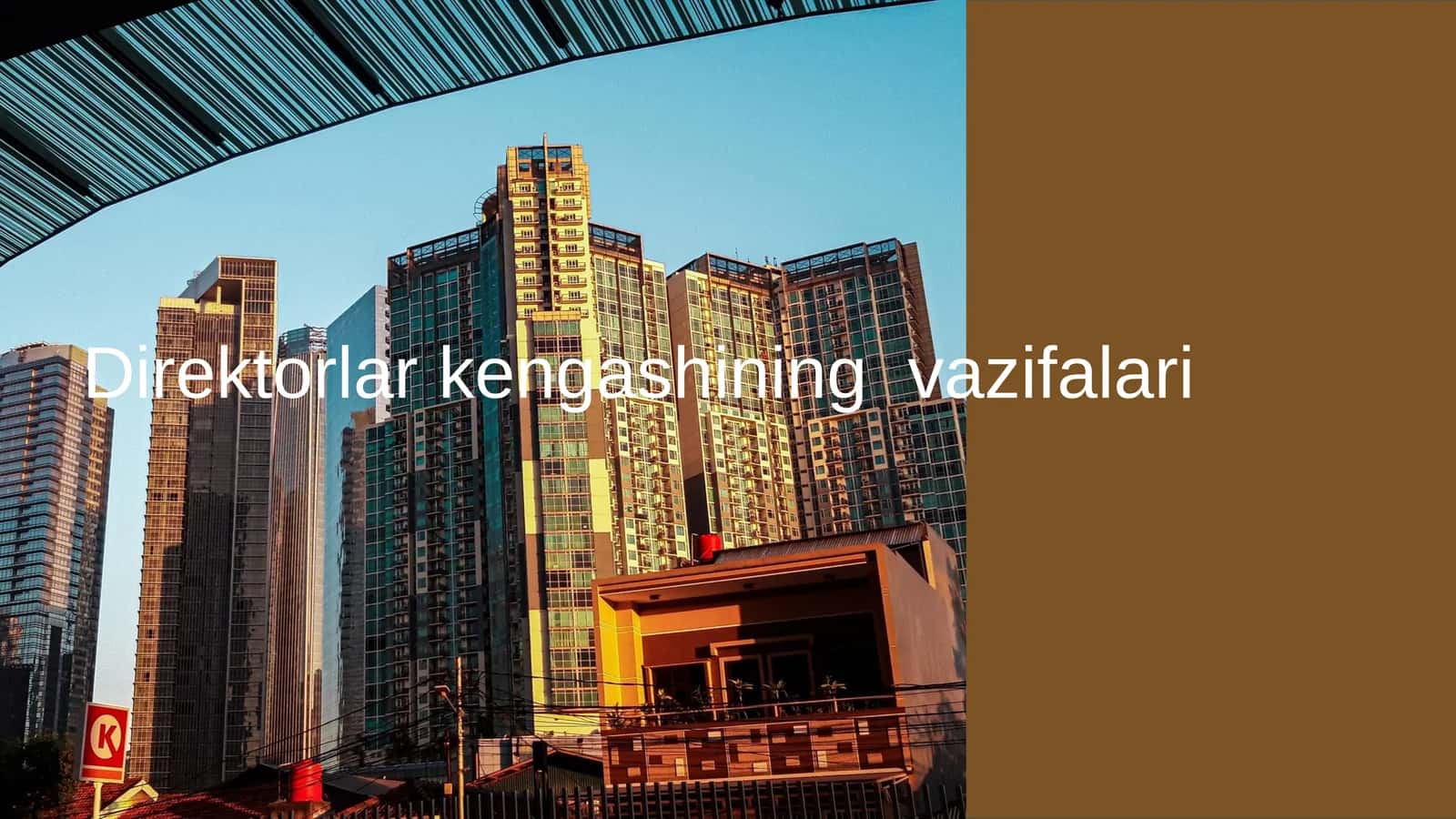 Direktorlar kengashining vazifalari 1