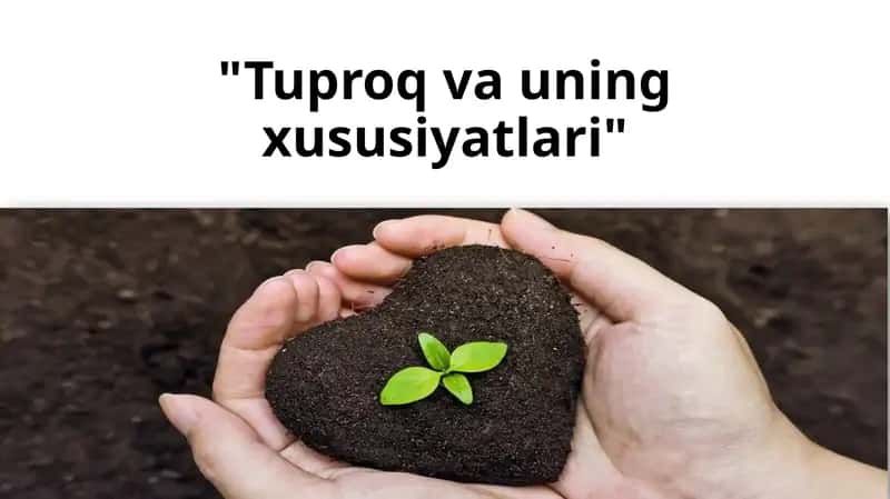 Tuproq va uning xususiyatlari 1