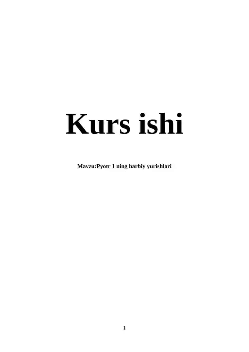 Pyotr 1 ning harbiy yurishlari
