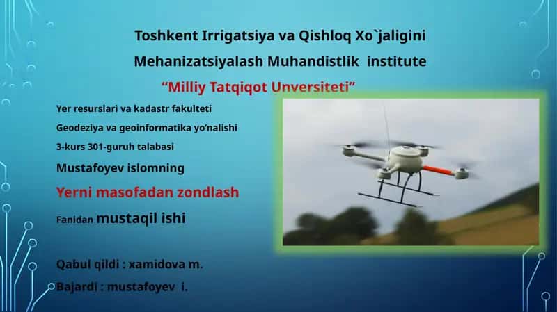 RAQAMLI SURATLARNI GEOMETRIK TUZATISH 1