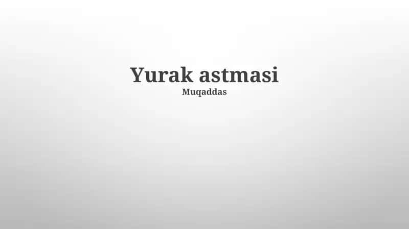 Yurak astmasi 1