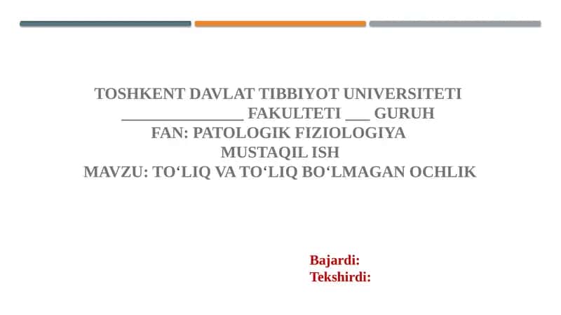 To‘liq va to‘liq bo‘lmagan ochlik 1
