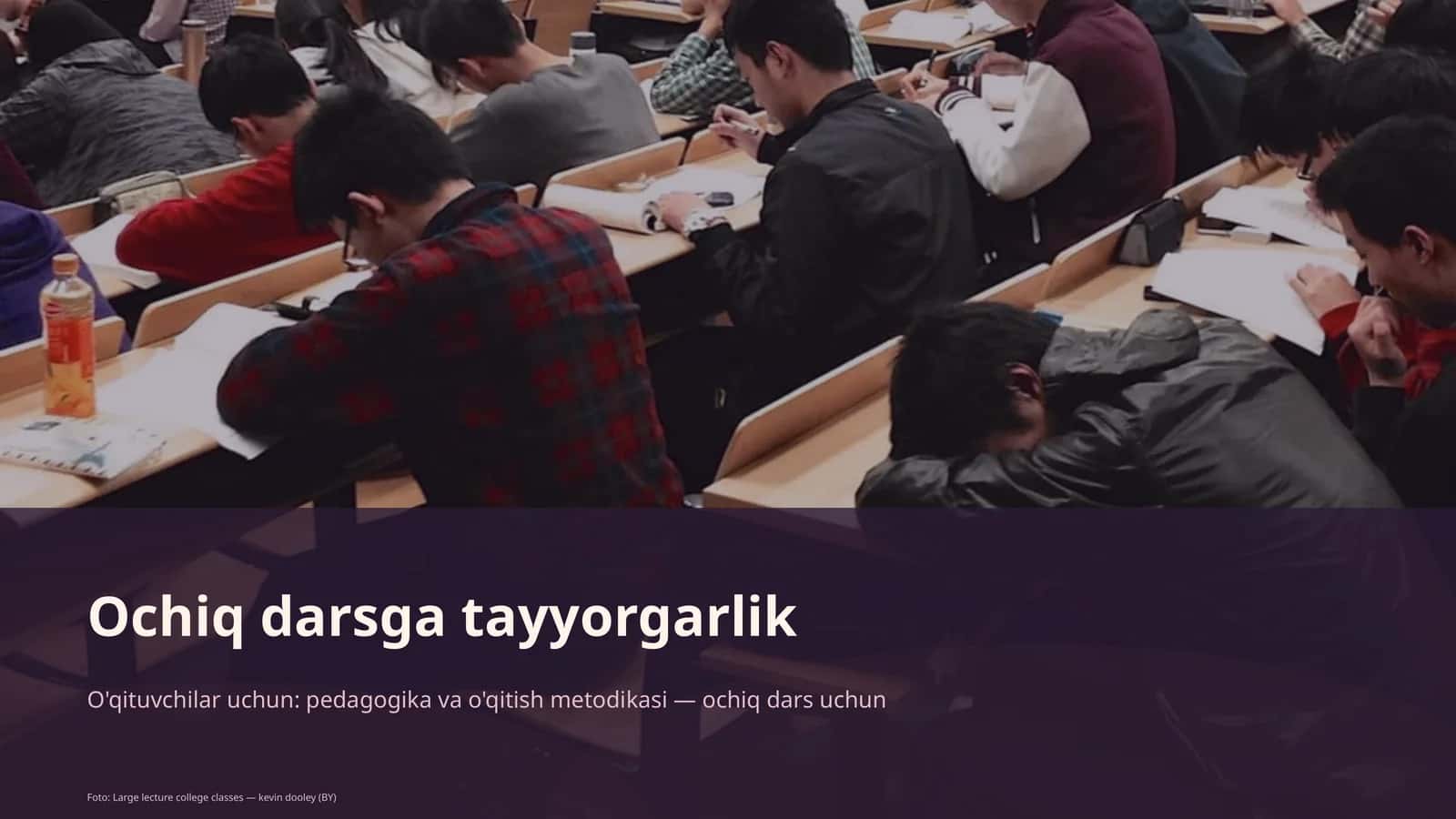 Ochiq darsga tayyorgarlik 1