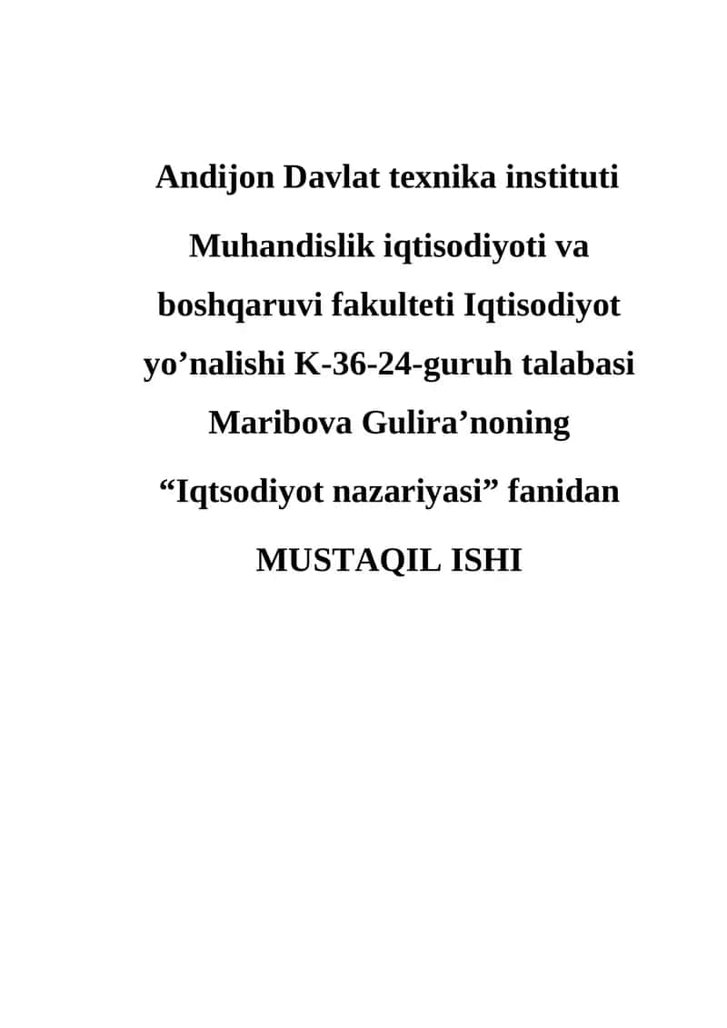 To’lov balansining mohiyati va tarkibi 1
