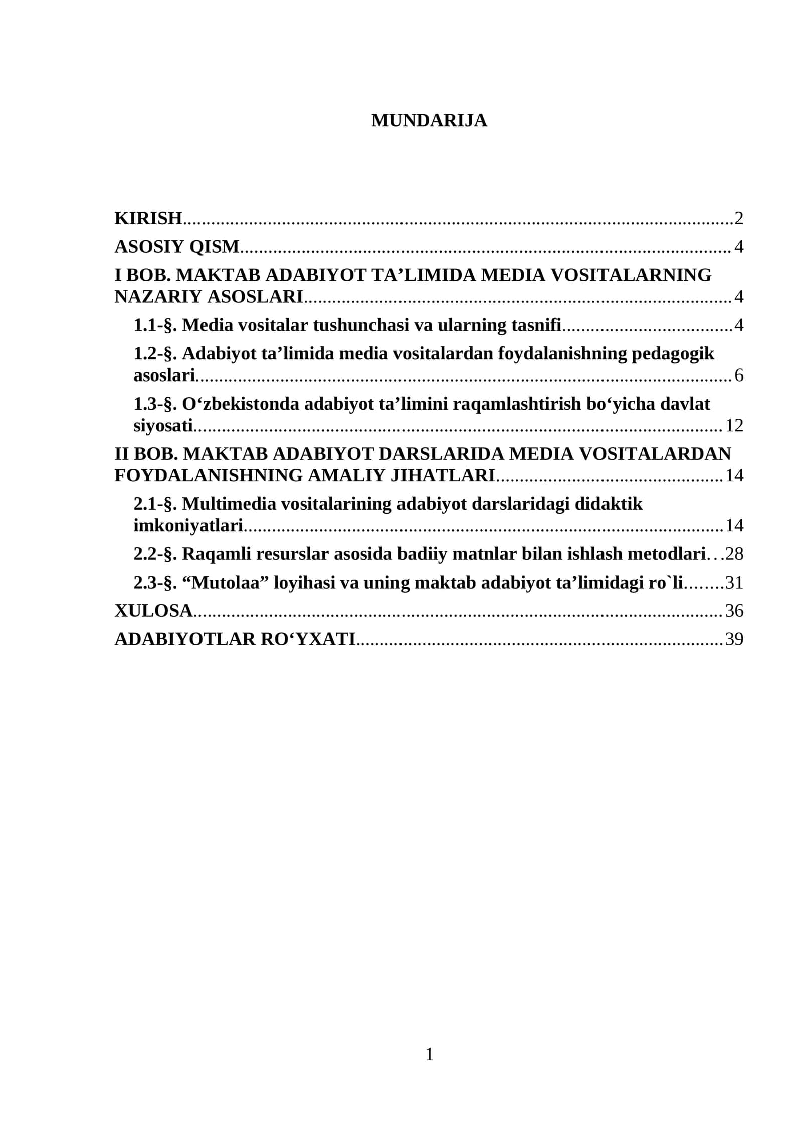 MAKTAB ADABIYOT TAʼLIMIDA MEDIA VOSITALARNING NAZARIY ASOSLARI 1