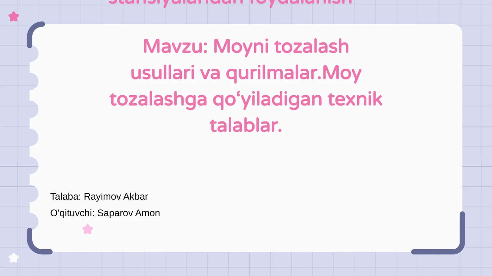Nasos stansiyalaridan foydalanish 1