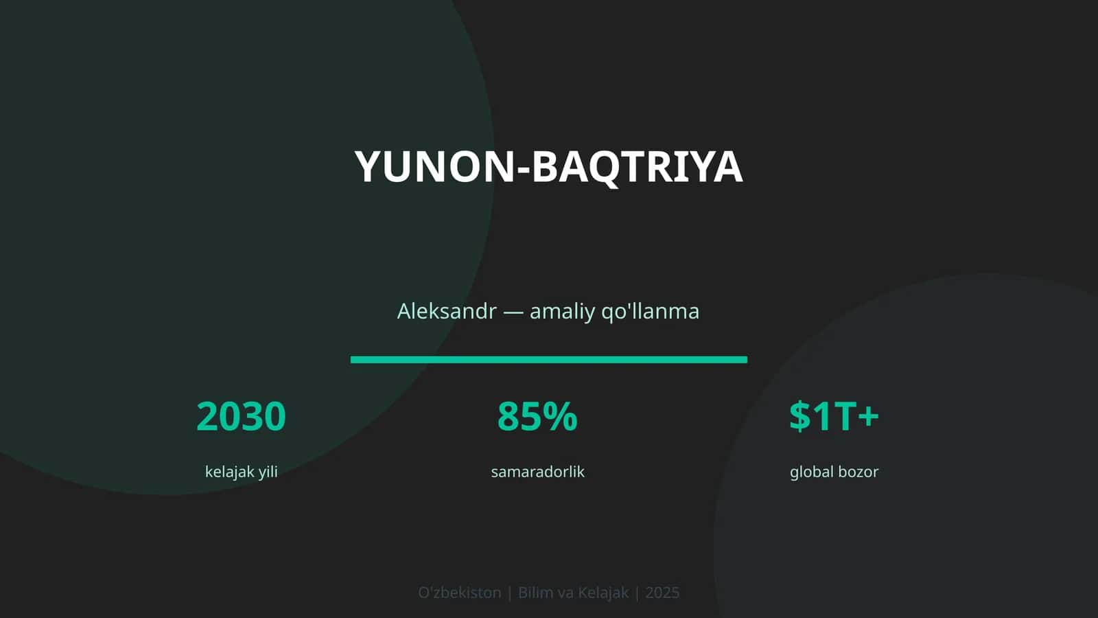 Yunon-Baqtriya - amaliy qo'llanma 1