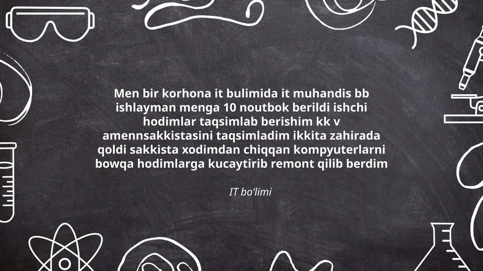 IT boʻlimi 1