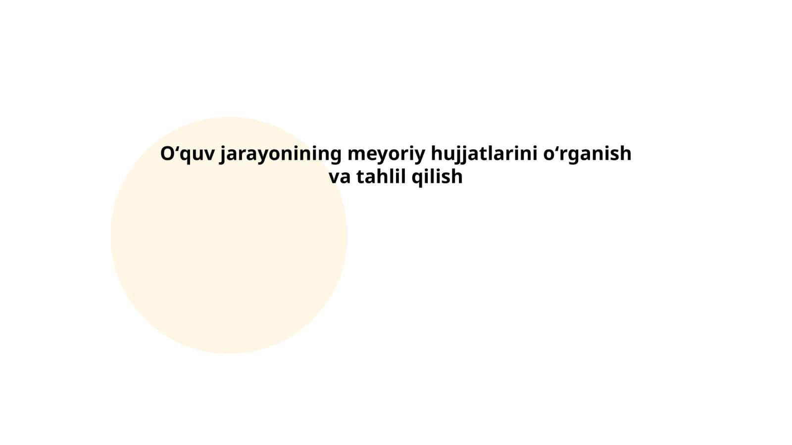 Oʻquv rejalari tahlili 1