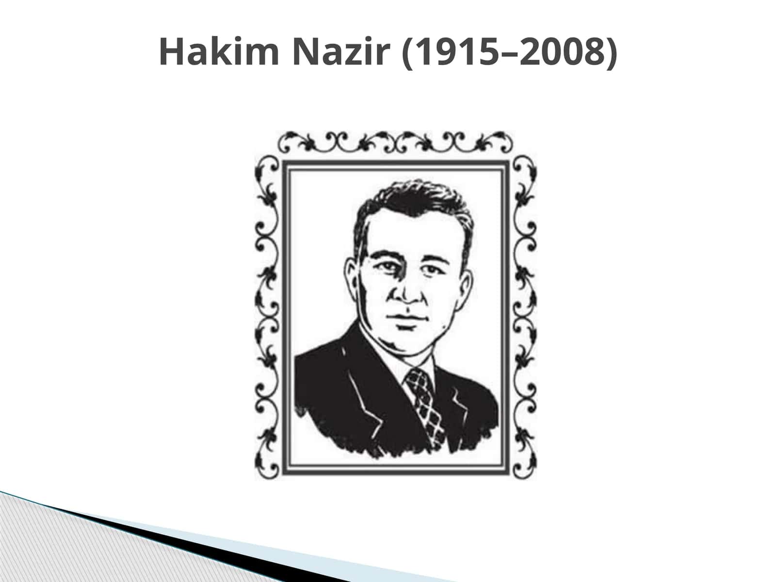 Hakim Nazir (1915–2008) 1
