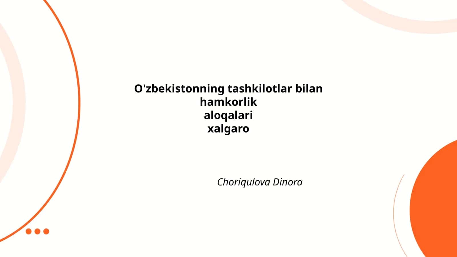 O'zbekiston va BMT Hamkorligi 1