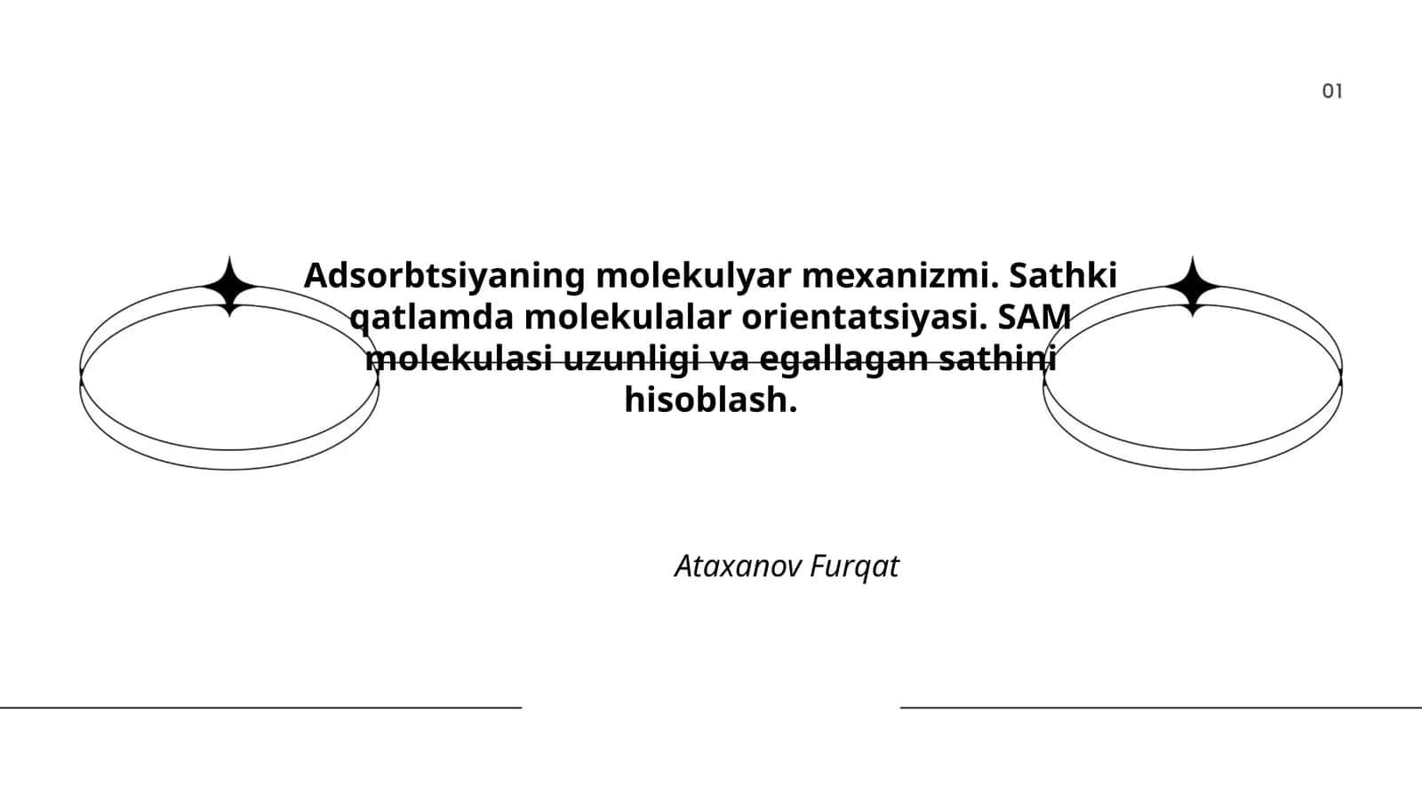 Adsorbsiyaning molekulyar asoslari 1