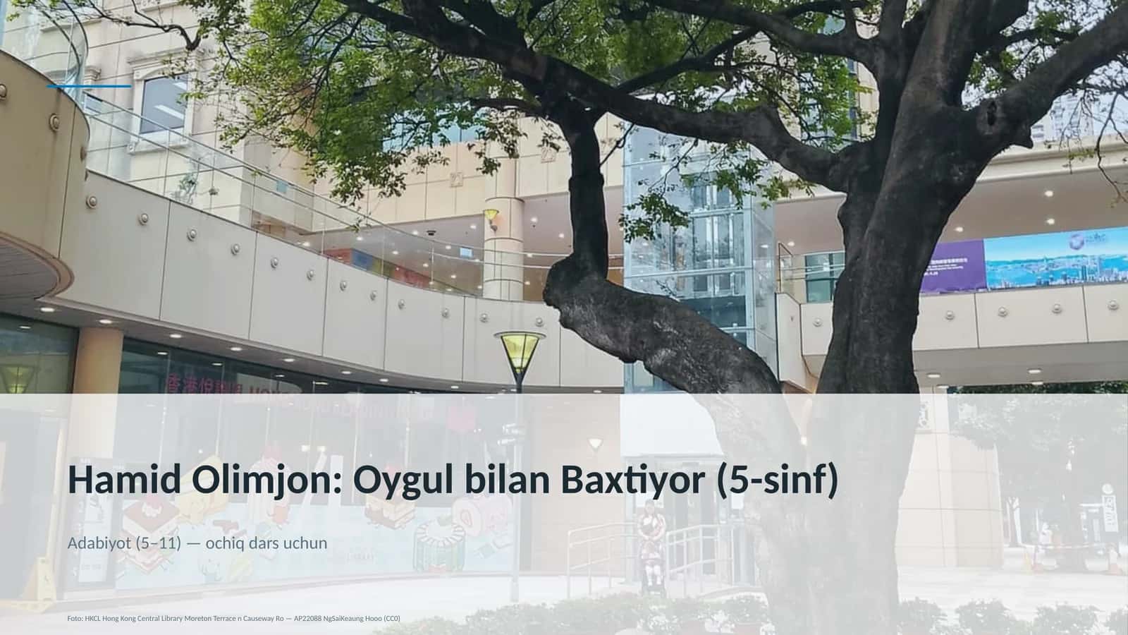 Adabiyot (5–11) — ochiq dars uchun 1