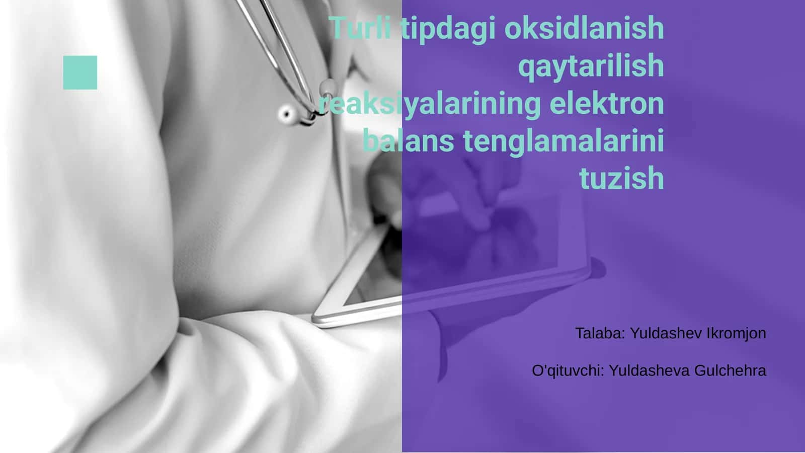 Oksidlanish-qaytarilish reaksiyalari 1