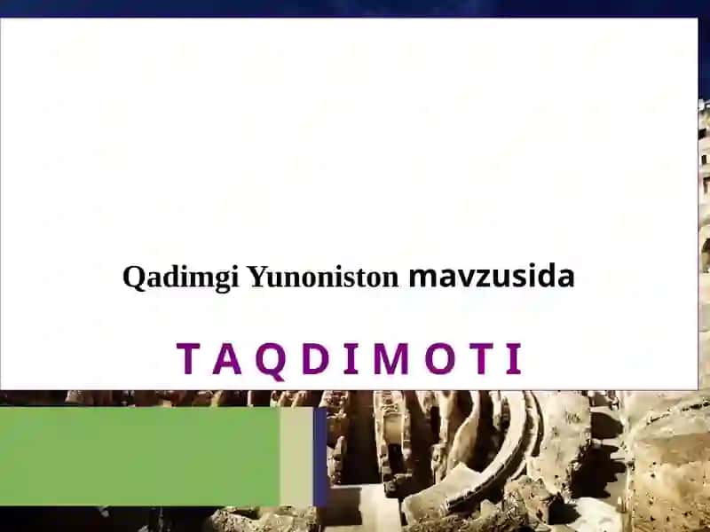 Qadimgi Yunoniston 1