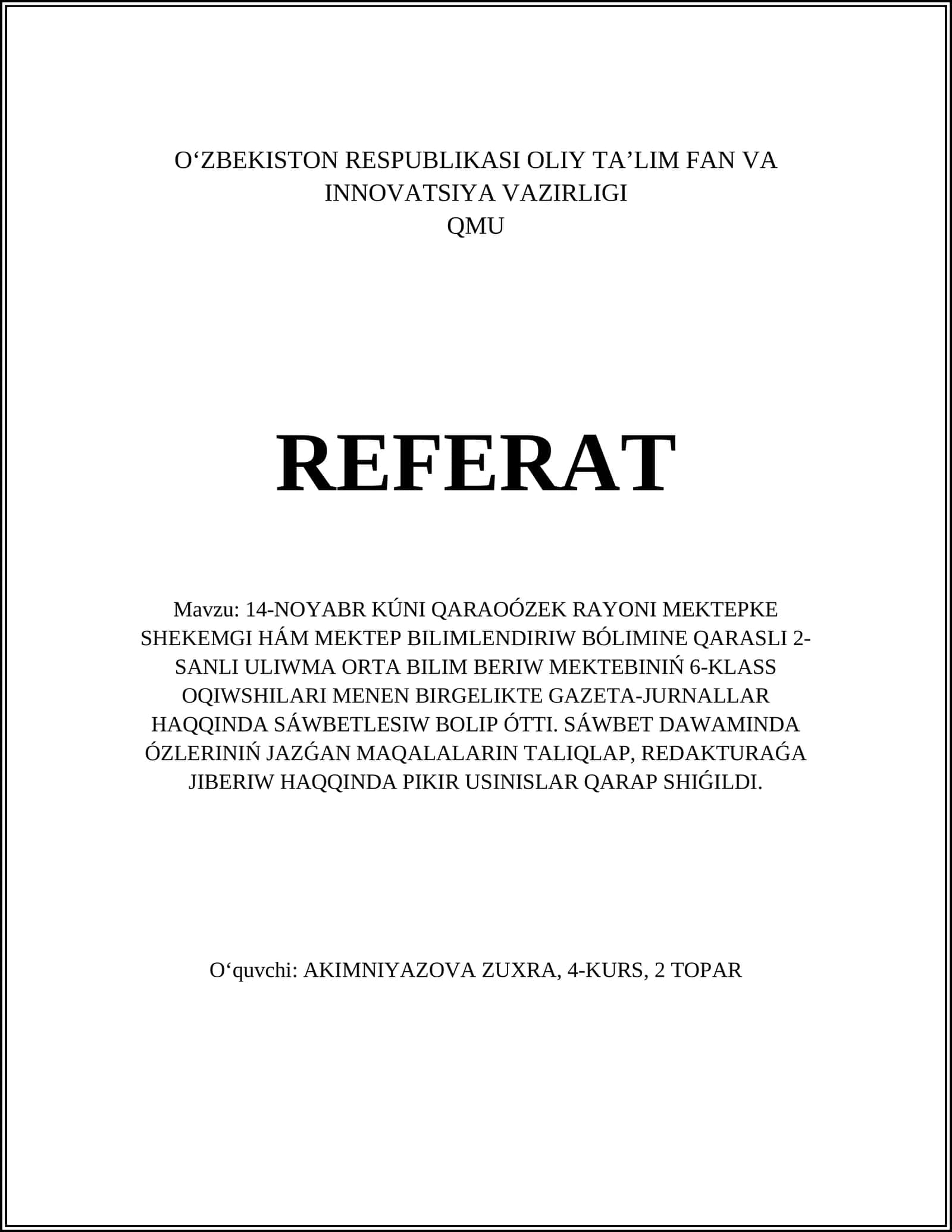 Gazetalarning tarixi 1